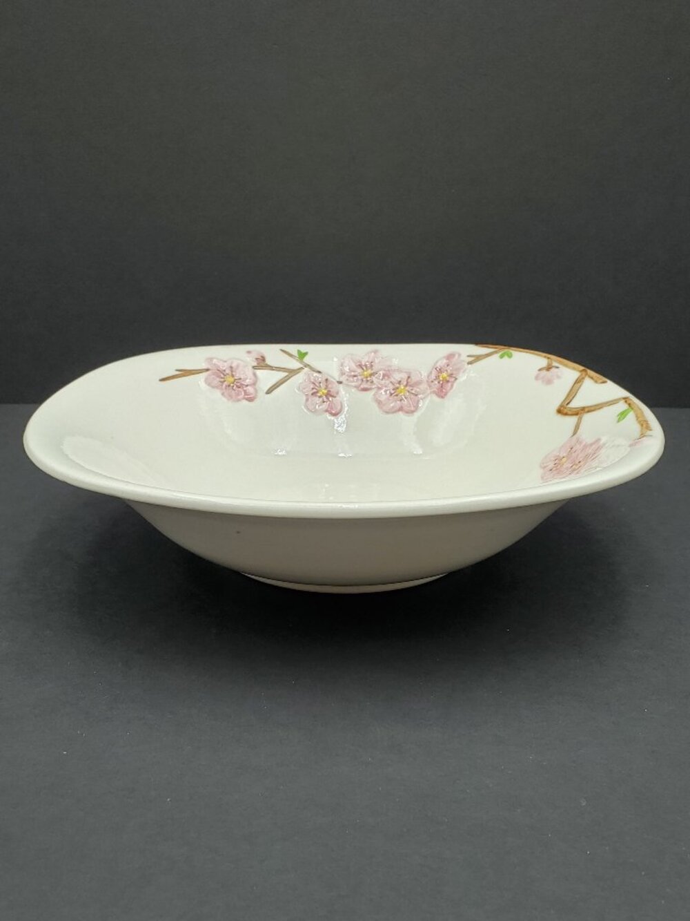 Metlox Peach Blossom Poppytrail Vernon Salad Bowl Vegetable Serving Bowl